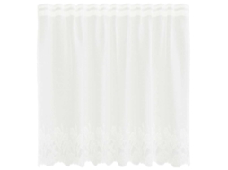 Conjunto 1 Cortina De Renda Vidaxl Branco Poliéster (80 X 150 Cm)