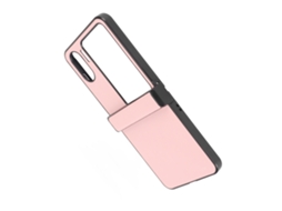 Capa de Telefone Plegável EOOCOO para Oppo Find N2 Flip, padrão de lichia, resistente a arranhões