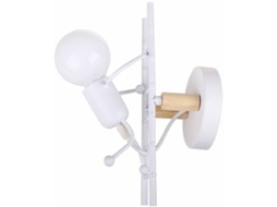 Lâmpada de parede Nova Line, estilo Homem de Ferro, criativa, industrial, branca, para quarto infantil | S/MARCA