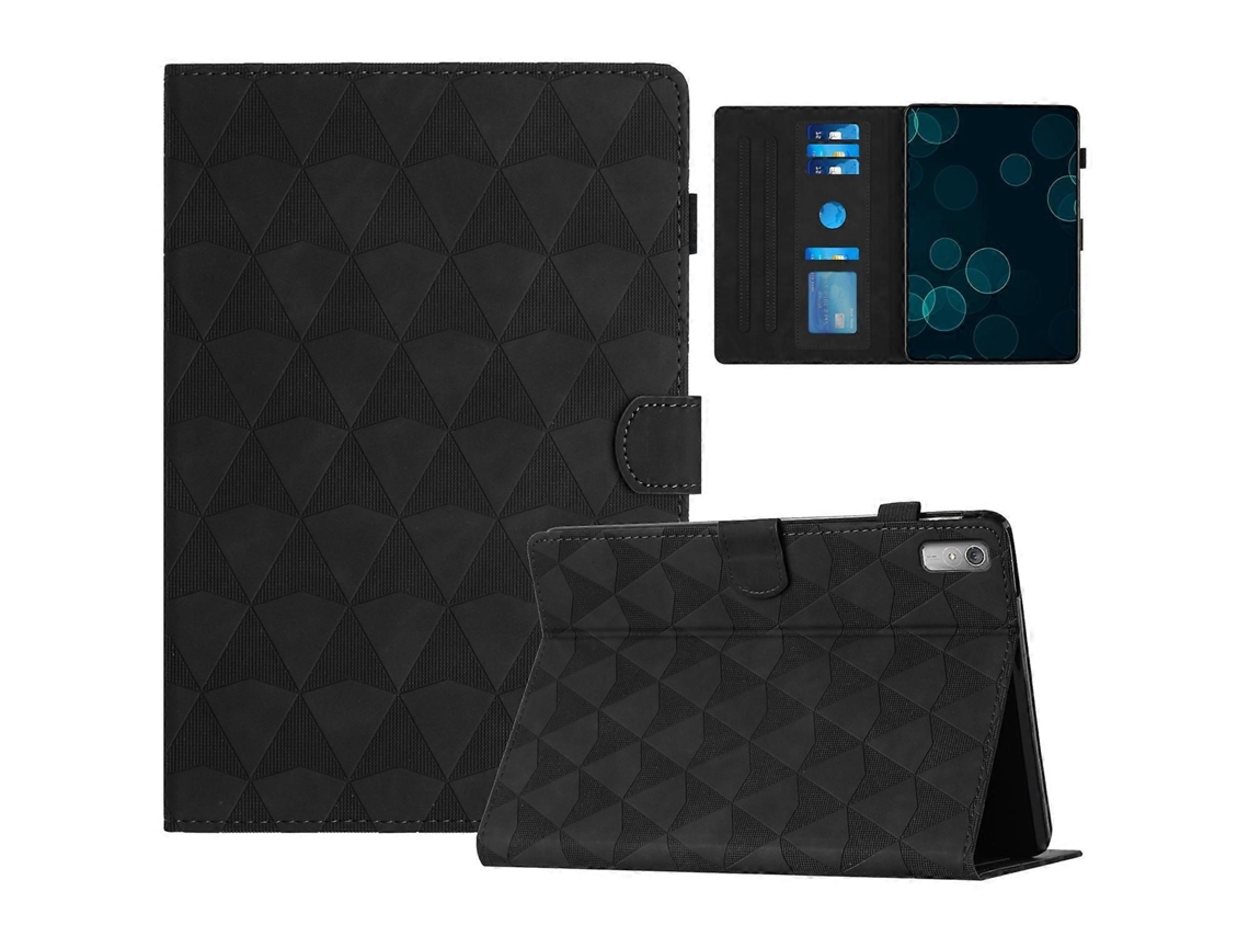 Capa de couro com relevo de diamante Webake para tablet inteligente