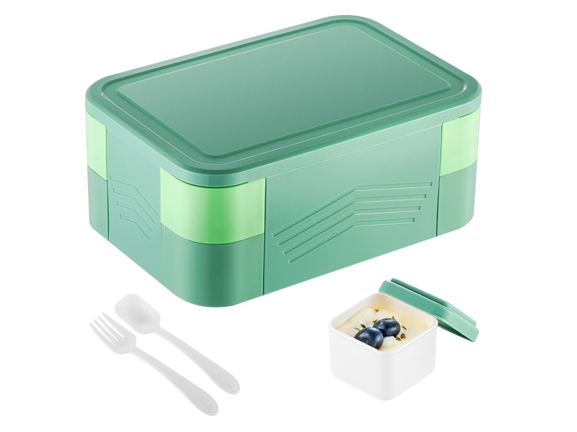 Lancheira Bento À Prova de Vazamentos para Adultos Verde EVELTEK One size
