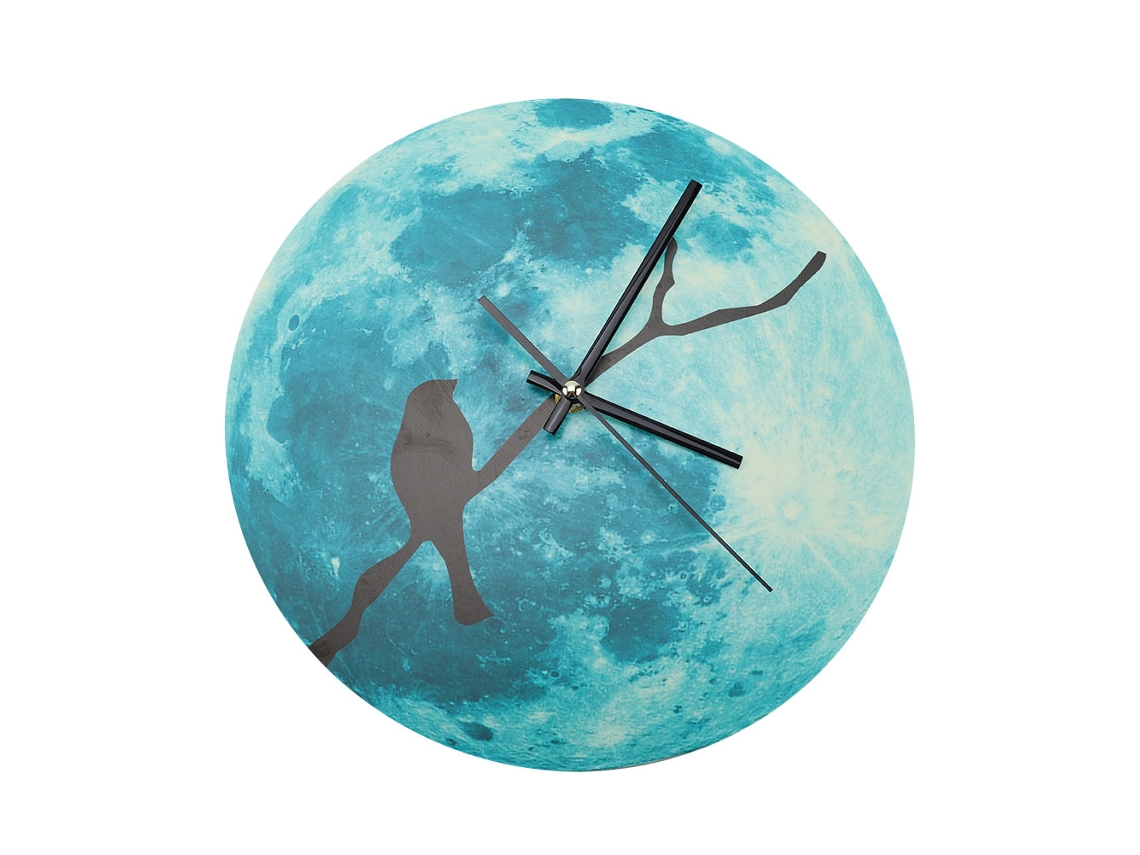 Relógio De Parede Lua (30cm À Prova De Água) Eoocoo