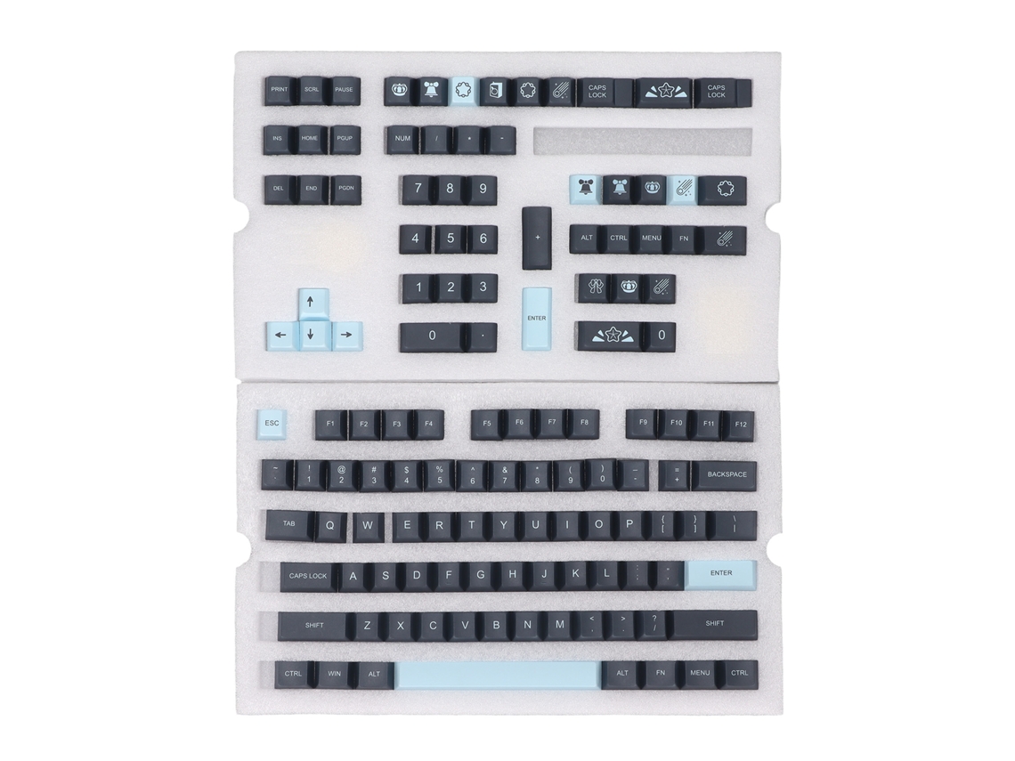 Omni-2026novoconjunto De Teclas De Teclado Mecânico Pbt Com 128 Teclas