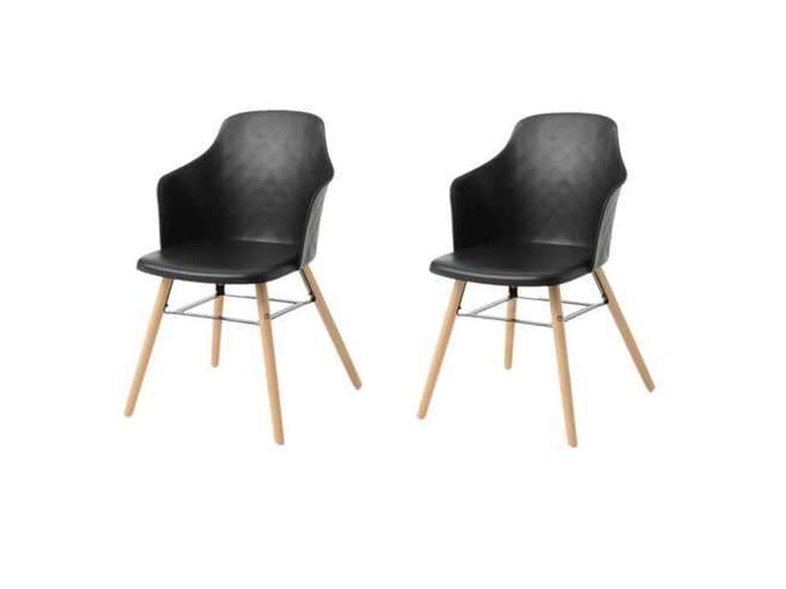 Conjunto de 2 Cadeiras Niels Preto AMADEUS