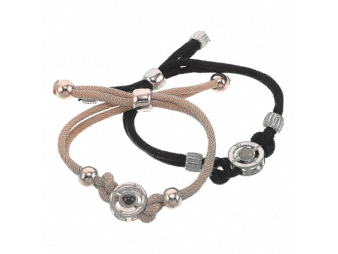 2 Pulseiras De Contato À Distância, Pulseiras Vibratórias Para Casais, Pulseiras Inteligentes Com Controle Remoto Para Combinar Com Seu Par, Namo
