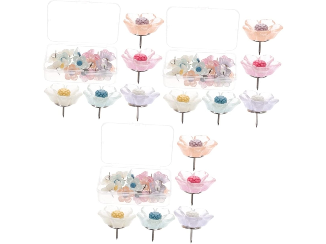 Magiclulu Conjunto De 60 Tachinhas Em Formato Flor Multifuncionais