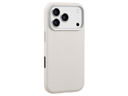 Capa X-level Para Iphone 17 Pro Max Magsafe Em Couro Pu Branco