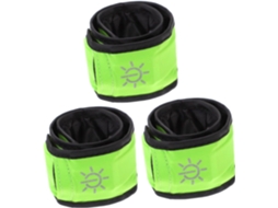 Conjunto De 3 Pulseiras Luminosas Led Verde Para Corrida Noturna, Pulseira Leve E Brilhante Para Atividades Ao Ar Livre