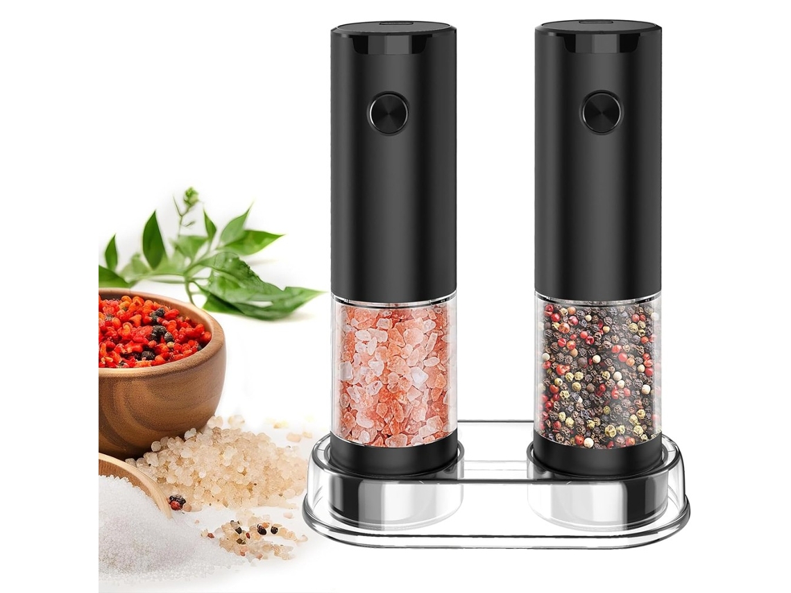 Conjunto de 2 Moedores de sal e pimenta AQUAFORGE em aço inox, acabamento cobre