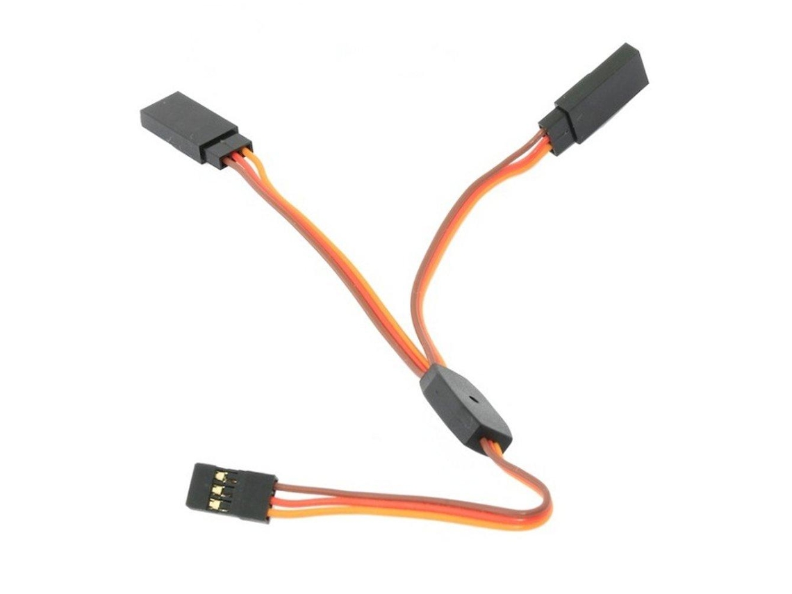 Conjunto de 5 Separadores de Cabo Servo Y de 30 Cm da Amass para Jr Spektrum Hitec MDUG