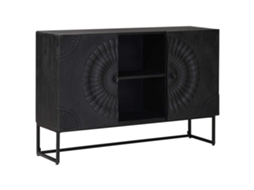 Vidaxl Buffet Preto 105 X 30 X 68 Cm