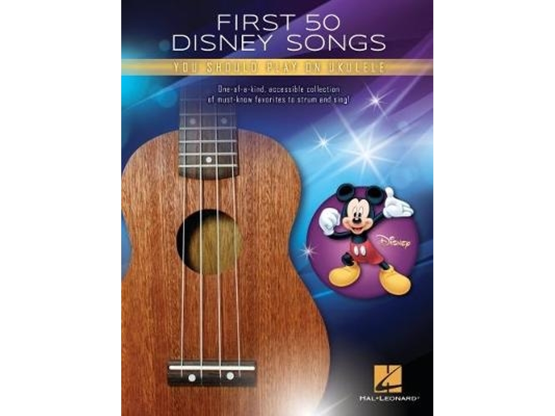 Livro First 50 Disney Songs You Should Play on Ukulele de Hal Leonard Publishing Corporation (Inglês)