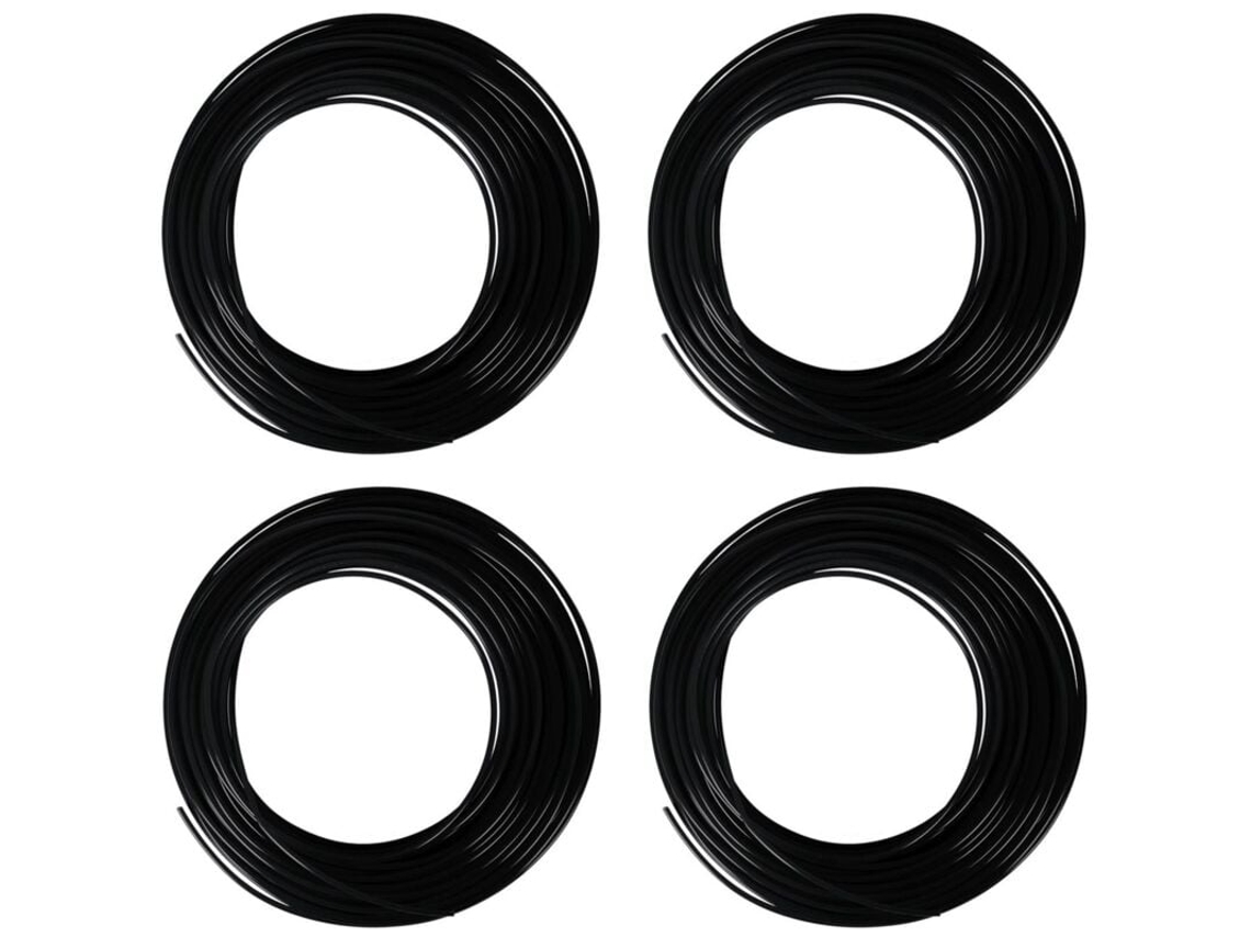 4x Filamentos Para Caneta 3d Pla De 1,75 Mm 10m Aquaforge (pla Preto)