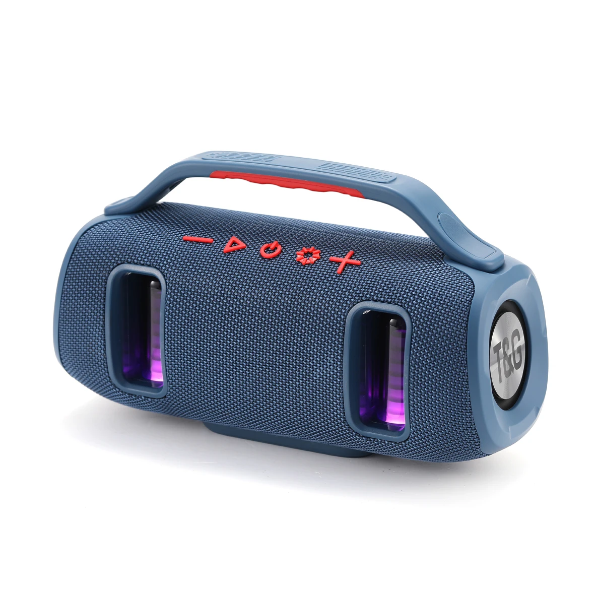 Caixa de Som Bluetooth IPX7, Luzes Led, Alto Revestido, Rádio MDUG (preto)