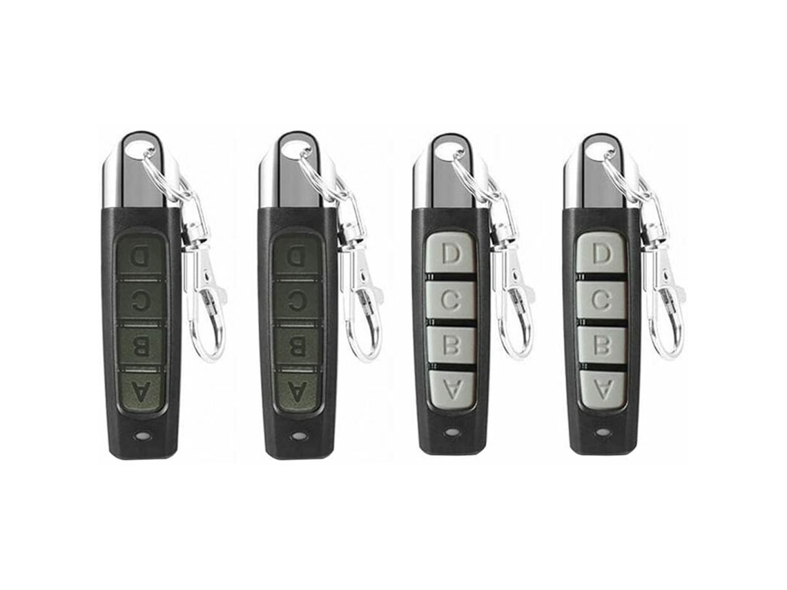 Conjunto De 4 Controles Remotos Universais 433 Mhz Para Portão E Porta Garagem, Fy