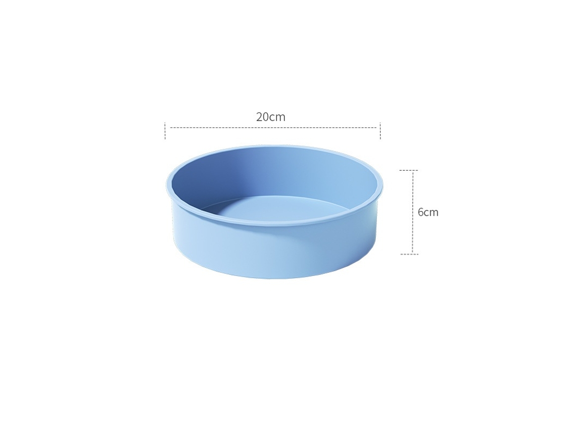 Formas De Silicone Reutilizáveis Para Bolos, Azul Elysve