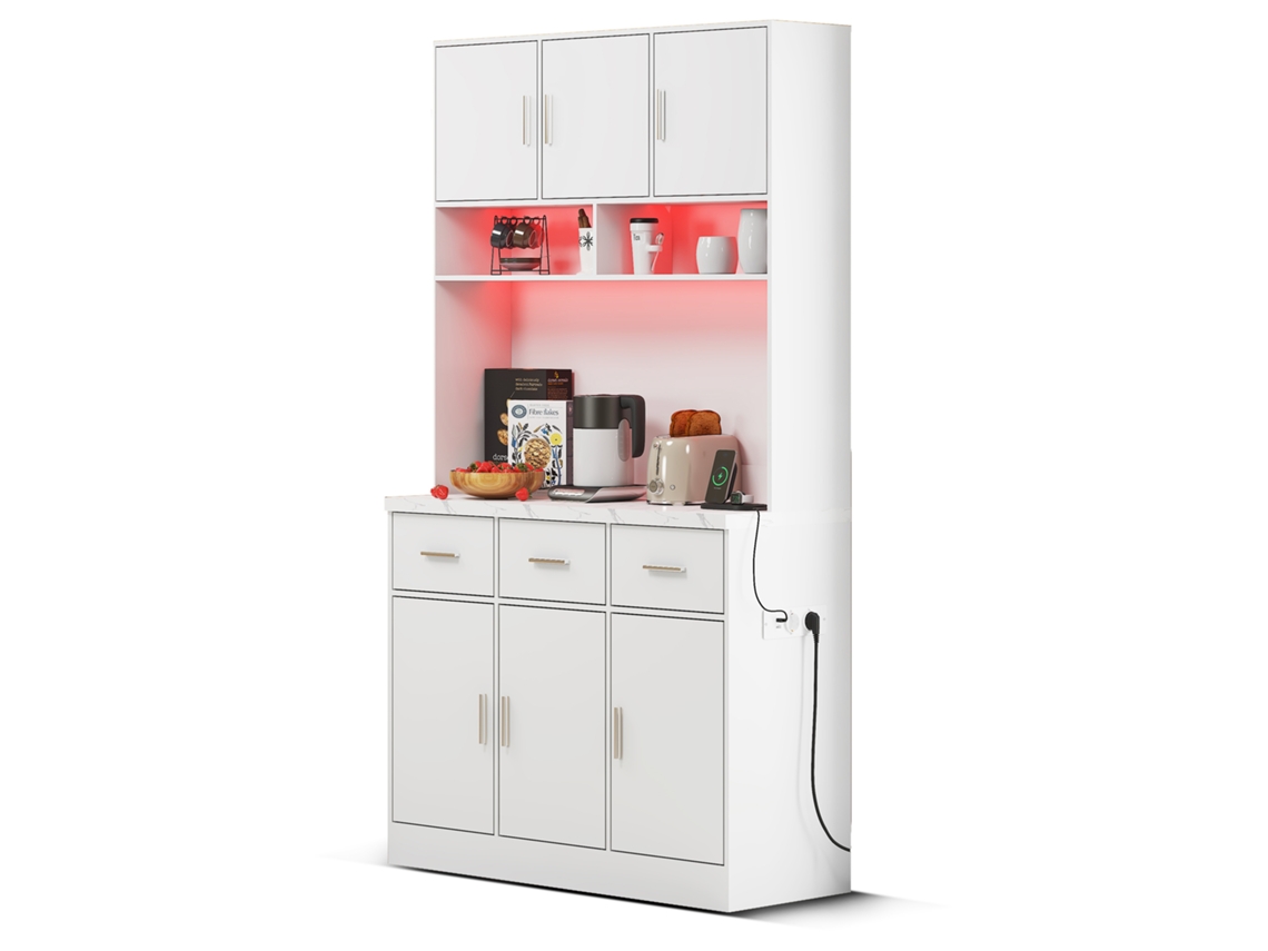 Mesa Bar Extensível 138 204x39x105 com Armazenamento Preta VOLTEDGE