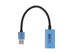 Captura de vídeo HD 4K 60Hz com USB 3.0. Compatível com computadores e carros. Brilvibera