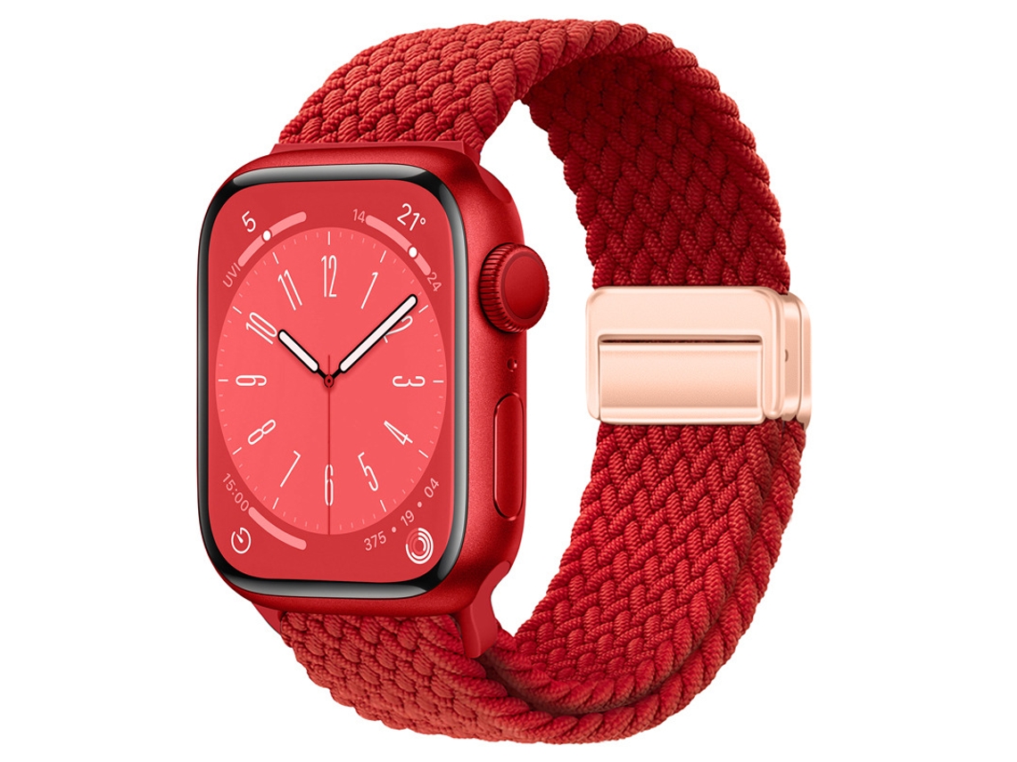 Bracelete Para Apple Watch 42/44/45/46/49mm Vermelho Cuich