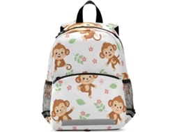 Mochila Fofa De Macaco Desenho Animado Para Bebês, Meninas, Meninos E Crianças, Escolar Viagens,