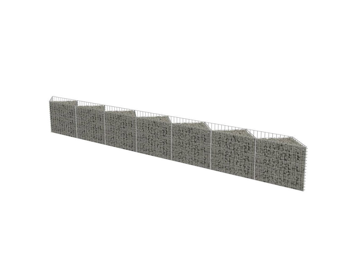 Gabion Wall, Gabion Walls Vidaxl Prateado Aço (450 X 30 X 50 Cm)