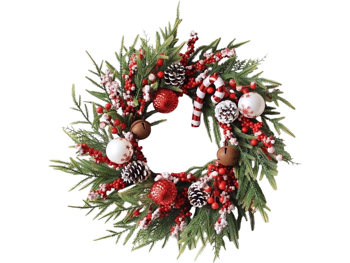 Guirlandas De Natal Para A Porta De Entrada | Decorações De Inverno Guirlandas De Inverno Para AP Gokoco