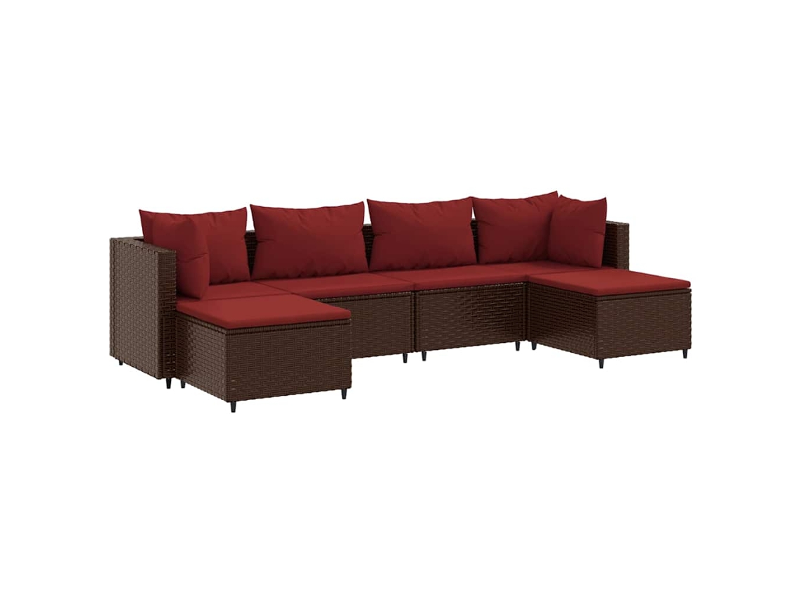 Garden Lounge Set, Garden Lounge Sets Vidaxl Marrom Rattan / Vime (n/a)