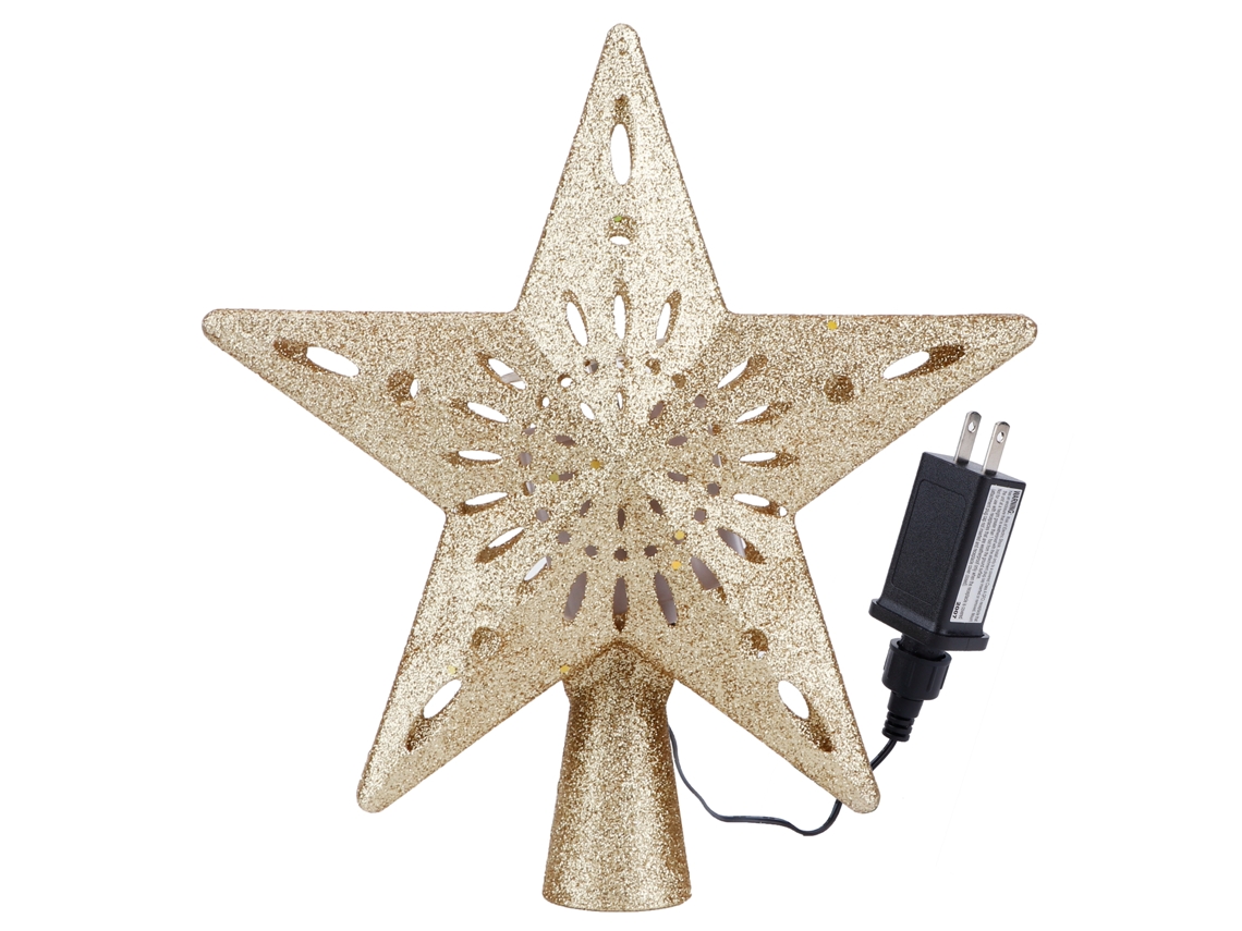 Projeção Rotativa Snowflake Luz Para Topo De Árvore De Natal