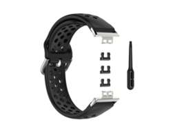 Pulseira De Silicone Estilo Esportivo Para Huawei Watch Fit 18mm (branca)