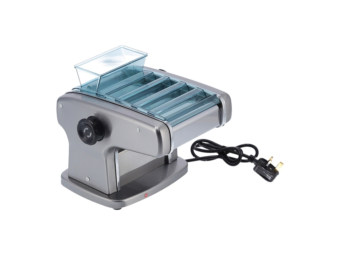 Máquina Elétrica De Macarrão Para Aço Inoxidável, 4 Lâminas, Enrolar Massa Totalmente Automática