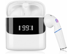 Auriculares Bluetooth True Wireless ENKERS 5.0 com Controle de Toque com Microfone Rgb Lights Usb C B