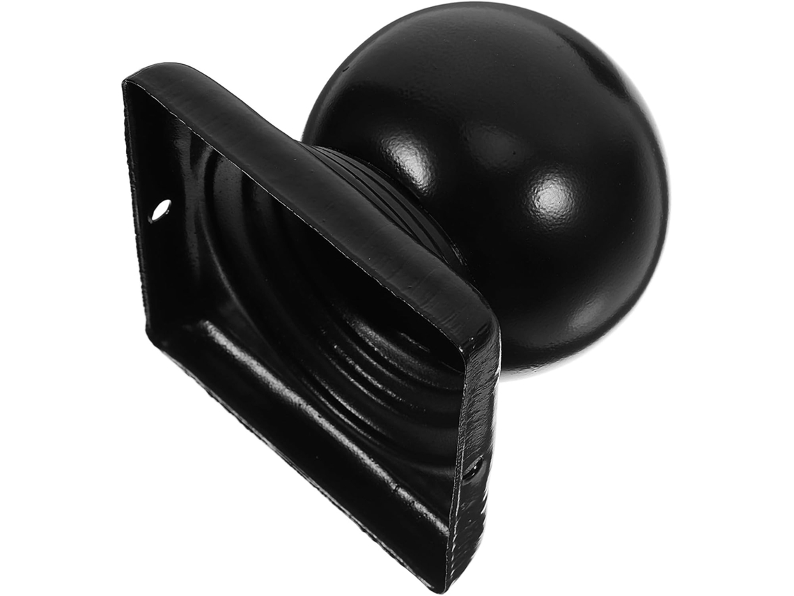 80 Tampas Decorativas Quadradas Para Postes De Cerca Em Metal Preto