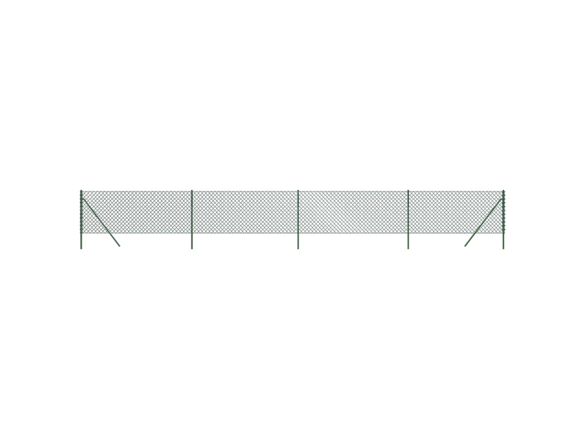Cerca de Arame 0.8X10 M Verde VIDAXL