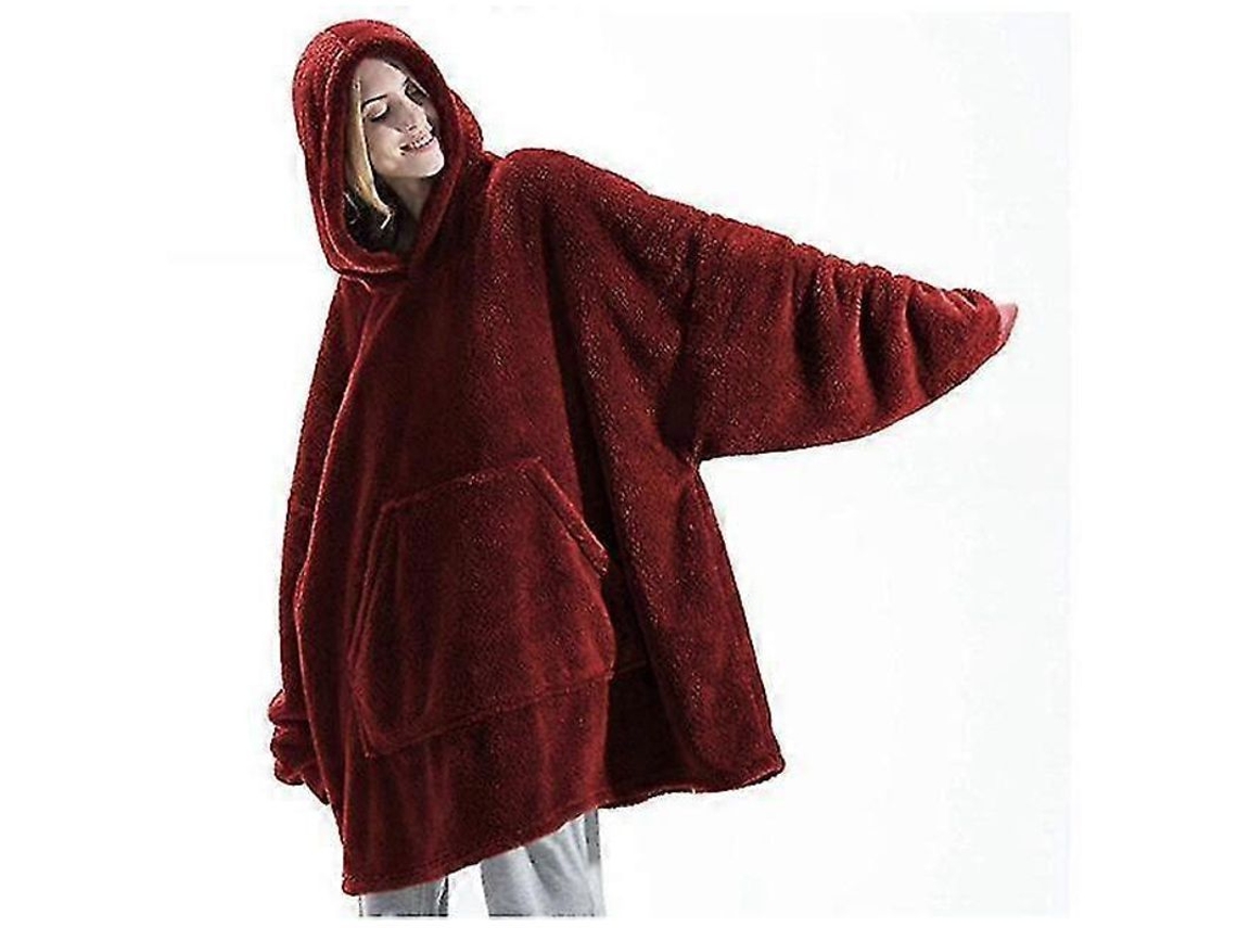 2026 sudadera com Capuz Blanket Warm Soft Sherpa Fleece Oversized Usable
