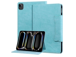 Capa de couro inteligente Webake para tablet com fivela de gato