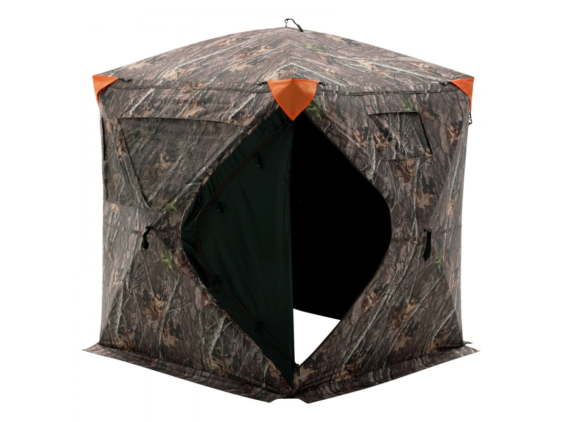 Tenda De Caça Com Visibilidade Panorâmica 270°, Impermeável E Estrutura Resistente Tekmaquinas