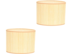 Conjunto de 2 Cúpulas Ovais Trançadas para Abajures de Mesa, Fáceis de Substituir, Difunde Luz Suave. SFUSHOS