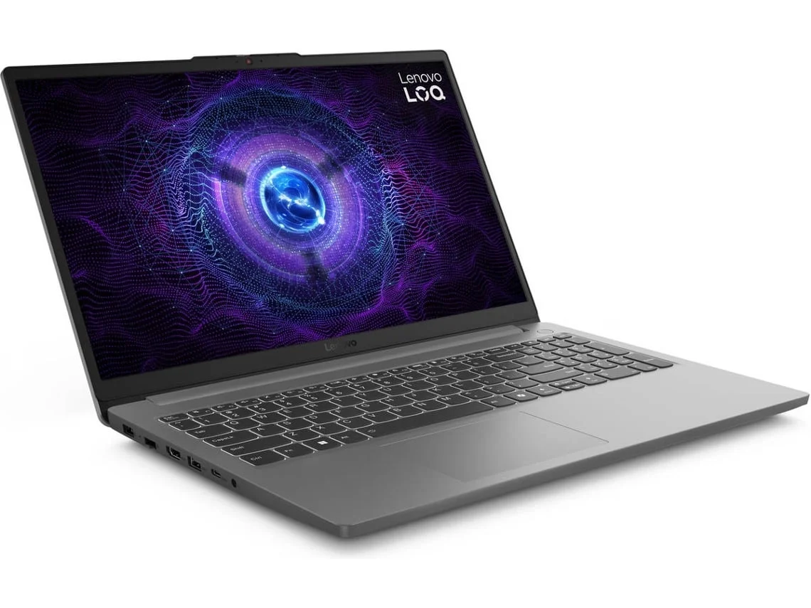 Portátil Gaming LENOVO LOQ 15IAX9E-030 (Outlet Grade A - 15.6'' - Intel Core i5-12450HX - RAM: 16 GB - 512 GB SSD PCIe - NVIDIA GeForce RTX 3050) 