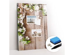 Quadro Magnético Margaridas Nas Tábuas Para O Quarto Das Crianças Espelharte (40x60 Cm)