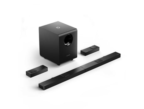Soundbar Ultimea Nova S90 7.1.4 Canal com Subwoofer Dolby Atmos 740W Potência de Pico Passagem 4K HDR 6 Modos de Equalizador