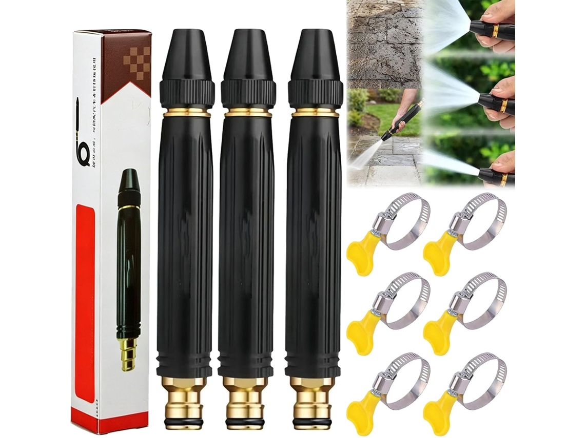 Bocal De Mangueira Ajustável E Resistente, Pistola Água Alta Pressão,