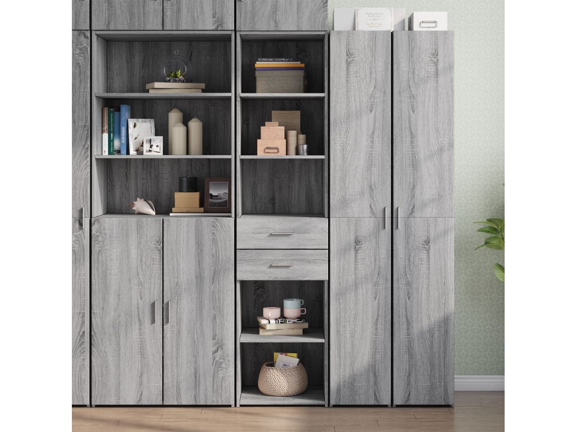 Armario alto 45x42,5x185 cm Derivados de madera Gris Sonoma
