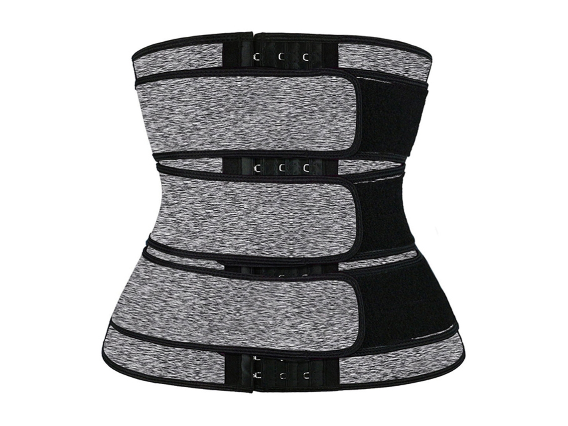 Cinta Modeladora Feminina, Roupa Íntima Modeladora, Protetor Abdominal Sauna Com Absorção De Suor, Neoprene Mdug (cinza Xxxl)