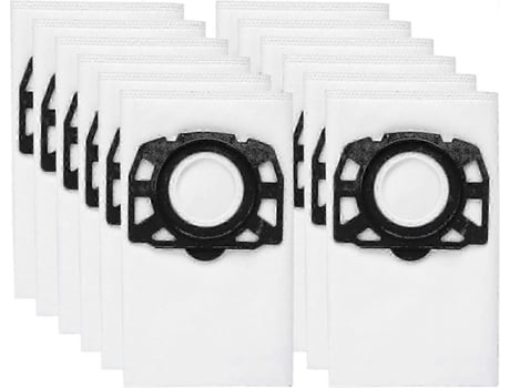 Paquete de 12 bolsas de filtro Kfi 487 para aspiradoras Kärcher WD4, WD5 y WD6 Slowmoose