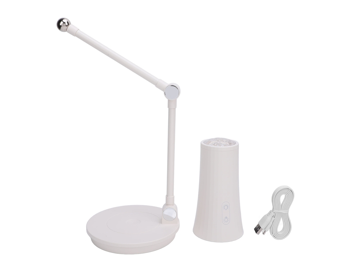 Rebe-lâmpada De Escritório Sem Fio Led Com Controle Táctil, Carga Magnética E Projeção Rgb Com 3 Temperaturas De Cor
