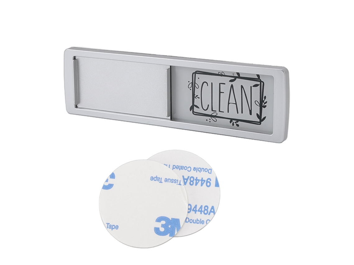 Ímã para Lava Louças Indicador Limpo/Sujo Design Ergonômico Magnetismo Forte Prata S/MARCA