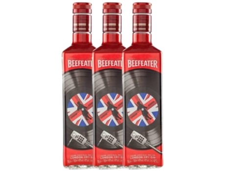 Gin BEEFEATER Beefeater London Sounds Limited Edition (0.7 L - 3 unidades)