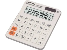 Calculadora Básica Tax MITSAI BR Branco (12 dígitos)