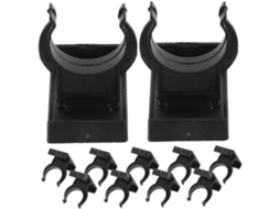 Conjunto De 12-clips Rodapé Cozinha Frcolor Com Efeito Amortecedor, Plástico Fácil De Limpar, Preto E Móveis