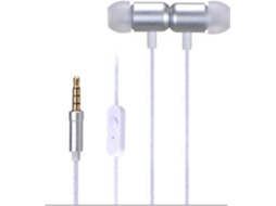 Auriculares com Fio FONESTAR X4-G (In Ear - Microfone - Branco)